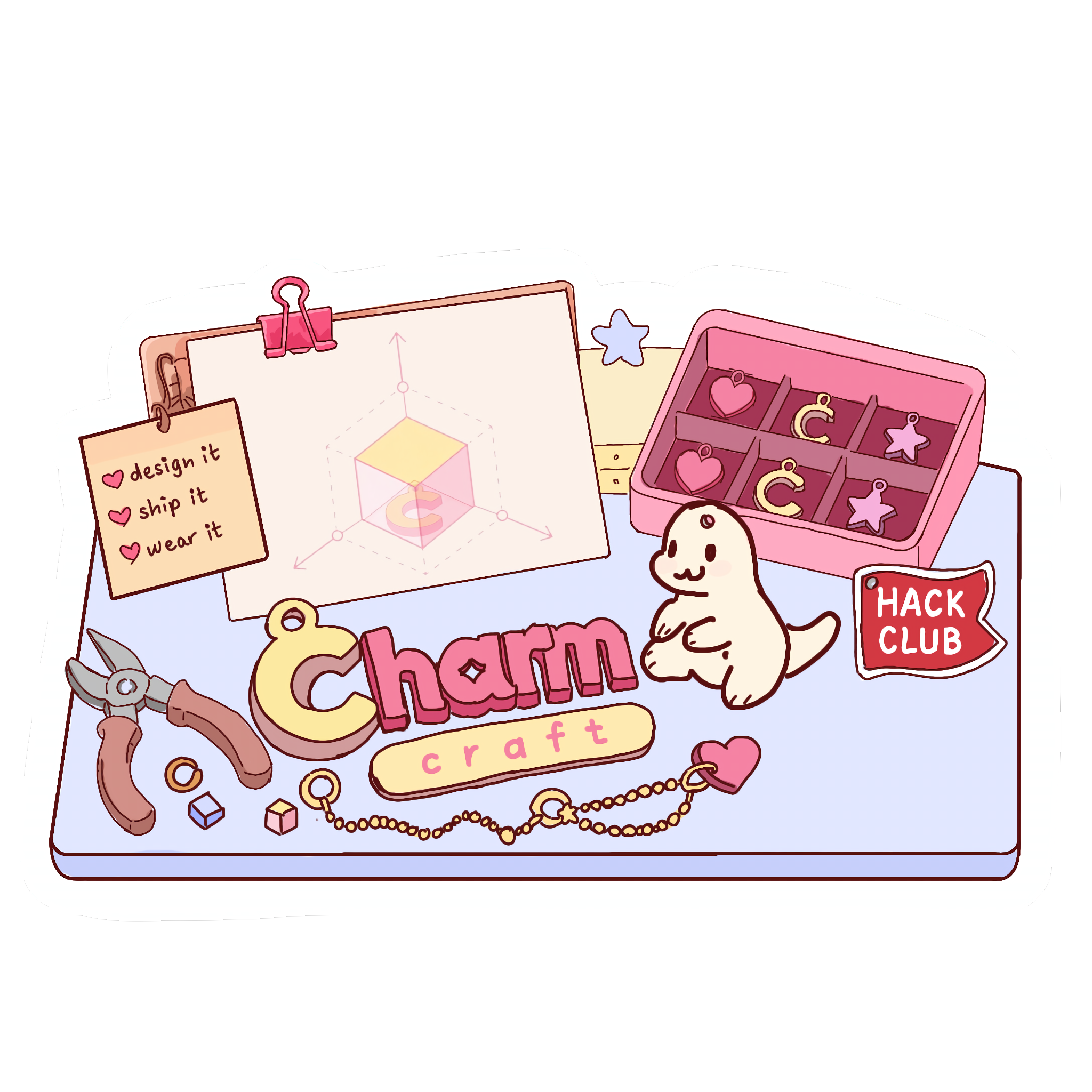 Design it — CharmCraft process illustration